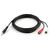 Кабель мультимедийный Jack 3.5mm M to 2xRCA 3 m Vinga (VCPDCJ35MRCA23BK), изображение 2 Кабель мультимедийный Jack 3.5mm M to 2xRCA 3 m Vinga (VCPDCJ35MRCA23BK), изображение 2