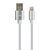 Дата кабель USB 2.0 AM to Lightning 1m nylon silver Vinga (VCPDCLNB1S), зображення 2 Дата кабель USB 2.0 AM to Lightning 1m nylon silver Vinga (VCPDCLNB1S), зображення 2
