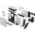 Корпус Fractal Design Meshify 2 RGB White TG Clear t (FD-C-MES2A-08), изображение 12 Корпус Fractal Design Meshify 2 RGB White TG Clear t (FD-C-MES2A-08), изображение 12
