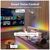 Светодиодная лента Govee RGBIC Basic Wi-Fi + Bluetooth LED Strip Light With Protective Coating 10м Білий (H619C3D1), изображение 9 Светодиодная лента Govee RGBIC Basic Wi-Fi + Bluetooth LED Strip Light With Protective Coating 10м Білий (H619C3D1), изображение 9