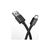 Дата кабель USB 2.0 AM to Type-C 0.3m Nets T-C801 Black T-Phox (T-C801(0.3) Black), изображение 3 Дата кабель USB 2.0 AM to Type-C 0.3m Nets T-C801 Black T-Phox (T-C801(0.3) Black), изображение 3