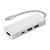 Концентратор Hama USB-C to 2x USB-A, USB-C, HDMI Aluminium Silver (00135756) Концентратор Hama USB-C to 2x USB-A, USB-C, HDMI Aluminium Silver (00135756)