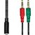 Переходник XoKo AC-007 2x3.5-мм jack(F) - 3.5-мм 4pin jack(M) (XOKO AC-007), изображение 4 Переходник XoKo AC-007 2x3.5-мм jack(F) - 3.5-мм 4pin jack(M) (XOKO AC-007), изображение 4