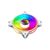 Кулер для корпуса Gamemax FN-12Rainbow-Q-Infinity WT, изображение 4 Кулер для корпуса Gamemax FN-12Rainbow-Q-Infinity WT, изображение 4