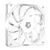 Кулер для корпуса ID-Cooling TF-12025-ARGB-SNOW REVERSE, изображение 3 Кулер для корпуса ID-Cooling TF-12025-ARGB-SNOW REVERSE, изображение 3