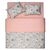 Постельное белье Ardesto Gloria сатин цветы розовый евро 200х220 (ART2022FP)