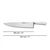 Кухонний ніж Arcos Riviera поварський 300 мм White (233824), зображення 2 Кухонний ніж Arcos Riviera поварський 300 мм White (233824), зображення 2