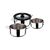 Набор посуды MasterPro Foodies collection 1,5/2,9/5,5 л 4 предмета (BGMP-2160) Набор посуды MasterPro Foodies collection 1,5/2,9/5,5 л 4 предмета (BGMP-2160)