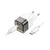 Зарядное устройство HOCO C125A Transparent Transparent Black (6931474798374), изображение 4 Зарядное устройство HOCO C125A Transparent Transparent Black (6931474798374), изображение 4