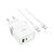 Зарядное устройство HOCO N21 Extension White (6931474757791), изображение 2