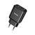 Зарядное устройство HOCO N5 Favor dual port PD20W+QC3.0 (cable C to iP) Black (6931474738912), изображение 4 Зарядное устройство HOCO N5 Favor dual port PD20W+QC3.0 (cable C to iP) Black (6931474738912), изображение 4