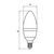 Лампочка Eurolamp LED CL 6W 620 Lm E14 4000K deco 2шт (MLP-LED-CL-06144(Amber)), изображение 3 Лампочка Eurolamp LED CL 6W 620 Lm E14 4000K deco 2шт (MLP-LED-CL-06144(Amber)), изображение 3