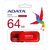 USB флеш накопитель ADATA 64GB AUV 240 Red USB 2.0 (AUV240-64G-RRD), изображение 3 USB флеш накопитель ADATA 64GB AUV 240 Red USB 2.0 (AUV240-64G-RRD), изображение 3