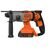 Перфоратор Black&Decker SDS-Plus,18 В, 2Ah, 1.2 Дж, 3 режима, сумка, 2.2 кг (BCD900D1S), изображение 3 Перфоратор Black&Decker SDS-Plus,18 В, 2Ah, 1.2 Дж, 3 режима, сумка, 2.2 кг (BCD900D1S), изображение 3