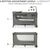 Детский манеж Kinderkraft с пеленатором Joy 2 Dark Grey (5902533925155), изображение 4 Детский манеж Kinderkraft с пеленатором Joy 2 Dark Grey (5902533925155), изображение 4