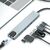 Концентратор XO 8-in-1 Dock USB-C (USB/USB-C PD/HDMI 4K/SD/TF/RJ45) (XO-HUB003SL), изображение 3 Концентратор XO 8-in-1 Dock USB-C (USB/USB-C PD/HDMI 4K/SD/TF/RJ45) (XO-HUB003SL), изображение 3