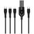 Дата кабель USB 2.0 AM to Lightning + Micro 5P + Type-C 1.2m 3.0A (PD60W data) Black ColorWay (CW-CBPDU3060-BK), изображение 3 Дата кабель USB 2.0 AM to Lightning + Micro 5P + Type-C 1.2m 3.0A (PD60W data) Black ColorWay (CW-CBPDU3060-BK), изображение 3