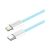 Дата кабель USB-C to Lightning 1.0m 27W blue ColorWay (CW-CBPDCL061-BL), изображение 4 Дата кабель USB-C to Lightning 1.0m 27W blue ColorWay (CW-CBPDCL061-BL), изображение 4