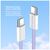 Дата кабель USB-C to USB-C 1.0m 60W 3.0А purple ColorWay (CW-CBPDCC061-PU), изображение 9 Дата кабель USB-C to USB-C 1.0m 60W 3.0А purple ColorWay (CW-CBPDCC061-PU), изображение 9