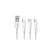 Дата кабель USB 2.0 AM to Lightning + Micro 5P + Type-C 1.0m D22E White Denmen (DM-D22E-WH) Дата кабель USB 2.0 AM to Lightning + Micro 5P + Type-C 1.0m D22E White Denmen (DM-D22E-WH)