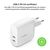 Зарядное устройство Belkin 40W 2хUSB-С PD white (WCB006VFWH), изображение 6 Зарядное устройство Belkin 40W 2хUSB-С PD white (WCB006VFWH), изображение 6
