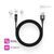 Дата кабель USB 2.0 AM to Lightning + Micro 5P + Type-C 1.0m Magnetic ColorWay (CW-CBUU038-BK), изображение 8 Дата кабель USB 2.0 AM to Lightning + Micro 5P + Type-C 1.0m Magnetic ColorWay (CW-CBUU038-BK), изображение 8