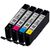 Картридж Canon CLI-571 MultipackXL BK,C,M,Y 11ml (0332C006), изображение 2 Картридж Canon CLI-571 MultipackXL BK,C,M,Y 11ml (0332C006), изображение 2