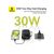 Батарея універсальна Baseus QPow2 20000mAh 30W, with 2*Type-C Cable, Black (P10055009113-00), зображення 6 Батарея універсальна Baseus QPow2 20000mAh 30W, with 2*Type-C Cable, Black (P10055009113-00), зображення 6
