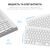 Клавиатура OfficePro SK985W Wireless/Bluetooth White (SK985W), изображение 7 Клавиатура OfficePro SK985W Wireless/Bluetooth White (SK985W), изображение 7