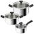 Набор посуды Tefal Delicious, 6предметів, нержавіюча сталь, бакеліт, скло (B925S655) Набор посуды Tefal Delicious, 6предметів, нержавіюча сталь, бакеліт, скло (B925S655)