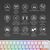 Клавиатура Ducky One 3 Mini Cherry MX Red RGB UA USB White (DKON2161ST-RUAPXPWWWSC1), изображение 4 Клавиатура Ducky One 3 Mini Cherry MX Red RGB UA USB White (DKON2161ST-RUAPXPWWWSC1), изображение 4