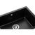 Мийка кухонна GRANADO Under top L black shine (gr3501), зображення 5