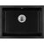 Мийка кухонна GRANADO Under top L black shine (gr3501)