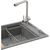 Мойка кухонная GRANADO Optimal Estella grafito (+ змішувач Badalona LUX inox + дозатор Redondo inox + кошик+дошка) (ksg0209), изображение 2 Мойка кухонная GRANADO Optimal Estella grafito (+ змішувач Badalona LUX inox + дозатор Redondo inox + кошик+дошка) (ksg0209), изображение 2