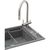 Мойка кухонная GRANADO Royal Estella grafito (+ подрібнювач Algar 1000 + змішувач Ferrol inox + дозатор Redondo inox + (ksg0309), изображение 3