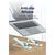 Подставка для ноутбука Vention Laptop X-type Stand White ABS 83-170мм (KDNW0), изображение 7 Подставка для ноутбука Vention Laptop X-type Stand White ABS 83-170мм (KDNW0), изображение 7