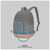 Рюкзак туристический Pacsafe Go 15L свіжий м'ятний (35110528), изображение 7 Рюкзак туристический Pacsafe Go 15L свіжий м'ятний (35110528), изображение 7