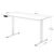 Компьютерный стол Mealux PowerDesk Duo White (EVO-242 Duo W/W), изображение 2 Компьютерный стол Mealux PowerDesk Duo White (EVO-242 Duo W/W), изображение 2