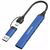Концентратор Canyon hub DS-02 4in1 USB-A/C Blue (CNS-TDS02BL), изображение 5 Концентратор Canyon hub DS-02 4in1 USB-A/C Blue (CNS-TDS02BL), изображение 5