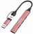 Концентратор Canyon hub DS-02 4in1 USB-A/C Pink (CNS-TDS02P), изображение 5 Концентратор Canyon hub DS-02 4in1 USB-A/C Pink (CNS-TDS02P), изображение 5