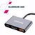 Концентратор Canyon hub DS-4 3in1 USB-C Grey (CNS-TDS4), изображение 10 Концентратор Canyon hub DS-4 3in1 USB-C Grey (CNS-TDS4), изображение 10