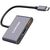 Концентратор Canyon hub DS-4 3in1 USB-C Grey (CNS-TDS4), изображение 3 Концентратор Canyon hub DS-4 3in1 USB-C Grey (CNS-TDS4), изображение 3