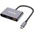 Концентратор Canyon hub DS-4 3in1 USB-C Grey (CNS-TDS4) Концентратор Canyon hub DS-4 3in1 USB-C Grey (CNS-TDS4)