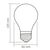 Лампочка Videx Filament 4W E27 3000K Porcelain dimmable (VL-DA60MO), изображение 3 Лампочка Videx Filament 4W E27 3000K Porcelain dimmable (VL-DA60MO), изображение 3