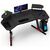 Компьютерный стол GT Racer GT Racer T-1246 (160x60x73) Black (T-1246 (160x60x73) Black), изображение 4 Компьютерный стол GT Racer GT Racer T-1246 (160x60x73) Black (T-1246 (160x60x73) Black), изображение 4