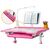 Парта зі стільцем Evo-kids BD-23 PN, зображення 5 Парта зі стільцем Evo-kids BD-23 PN, зображення 5