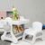 Детский стол Mealux комплект Robin стол + стул (KD-F051 White / Grey), изображение 4 Детский стол Mealux комплект Robin стол + стул (KD-F051 White / Grey), изображение 4