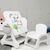 Детский стол Mealux комплект Robin стол + стул (KD-F051 White / Grey), изображение 5 Детский стол Mealux комплект Robin стол + стул (KD-F051 White / Grey), изображение 5