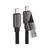 Дата кабель USB-C to USB-C/A 1.2m 3.0A zink alloy C13-04 Black Acefast (6974316282334), изображение 2 Дата кабель USB-C to USB-C/A 1.2m 3.0A zink alloy C13-04 Black Acefast (6974316282334), изображение 2