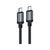 Дата кабель USB-C to USB-C 1.2m 3A aluminum alloy C20-03 Black Acefast (6974316283775), изображение 2 Дата кабель USB-C to USB-C 1.2m 3A aluminum alloy C20-03 Black Acefast (6974316283775), изображение 2